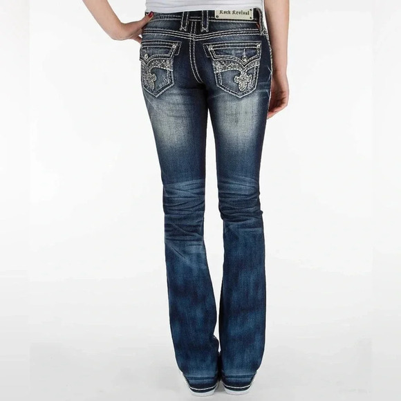 Rock Revival Denim - Rock Revival Berry Straight Stretch Jean size 28 by 31 inseam
